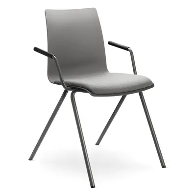 LD SEATING - Židle EVO 011-BR s čalouněným sedákem