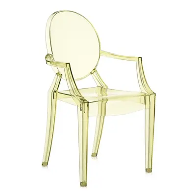 Kartell - Židle Louis Ghost, žlutá