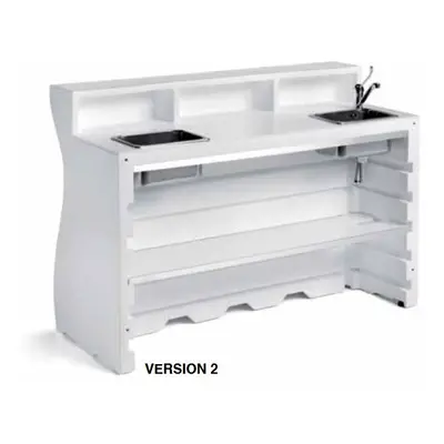 Plust - Barový pult BARTOLOMEO DESK ver.2 s nádobou na led a dřezem