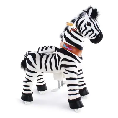 PonyCycle Mechanický jezdící kůň (na kolečkách) pro děti - zebra varianta: Velikost 4