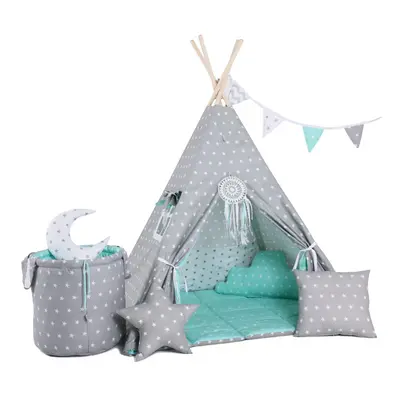 Dětský stan Set teepee stan mátový Standard varianta: luxury