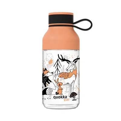 Quokka Plastová láhev Ice Kids s poutkem In the Woods 430 ml