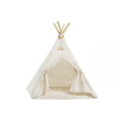 ELIS DESIGN Domeček pro zvířata - teepee stan krémový