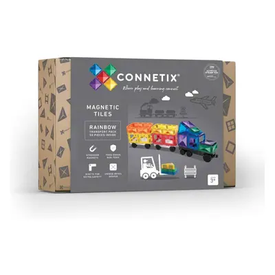 Connetix Tiles - Rainbow Transport Pack 50 ks