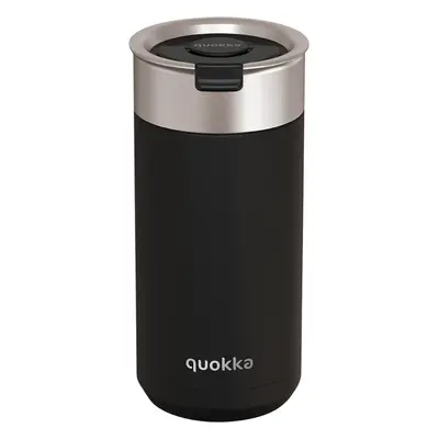 Quokka Nerezový termohrnek se sítkem Boost Carbon Black 400 ml