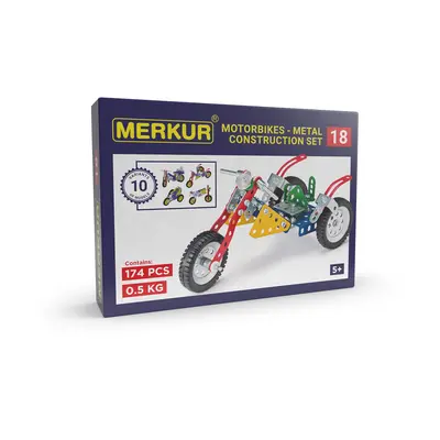 Merkur - stavebnice Merkur 018 Motocykly, 174 dílů, 10 modelů