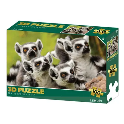 Puzzle 3D - Lemuři