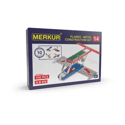 Merkur - stavebnice Merkur 014 Letadlo, 130 dílů, 10 modelů