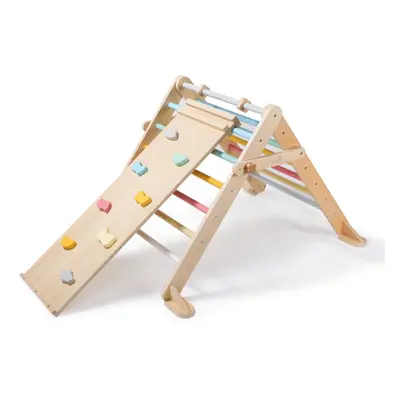 eliNeli Rostoucí montessori Piklerové trojúhelník 68 cm s prknem 2v1 - set fresh