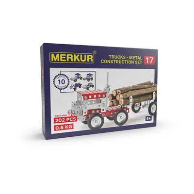 Merkur - stavebnice Merkur 017 Kamión, 202 dílů, 10 modelů