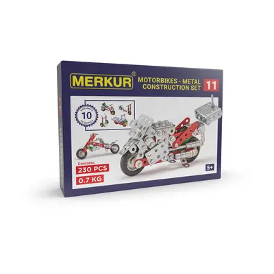 Merkur - stavebnice Merkur 011 Motocykl, 230 dílů, 10 modelů