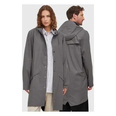 Nepromokavá bunda Rains 12020 Jackets šedá barva, přechodná