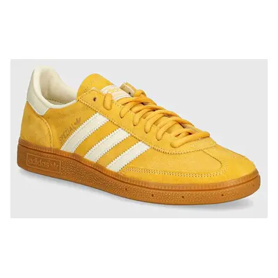 Semišové sneakers boty adidas Originals Hanball Spezial žlutá barva, IF7088