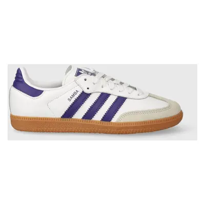 Sneakers boty adidas Originals Samba OG bílá barva, IF6514