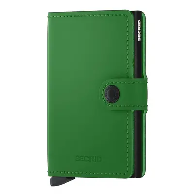 Kožená peněženka Secrid Miniwallet Matte Bright Green zelená barva