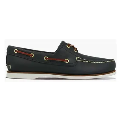 Kožené mokasíny Timberland Classic Boat 2 Eye pánské, černá barva, 74036.Classic-BLACK