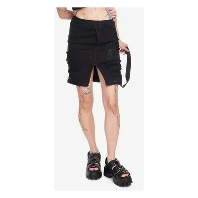 Džínová sukně Rick Owens černá barva, mini, pouzdrová, DS02B4343.SBFLS.BLACK-Black