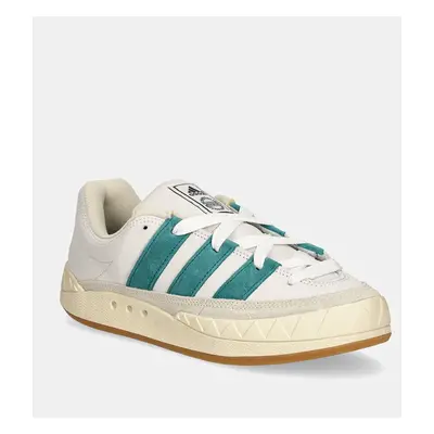 Semišové sneakers boty adidas Originals Adimatic bílá barva, ID3935