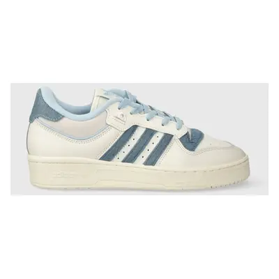 Kožené sneakers boty adidas Originals Rivalry Low 86 béžová barva, IE7137