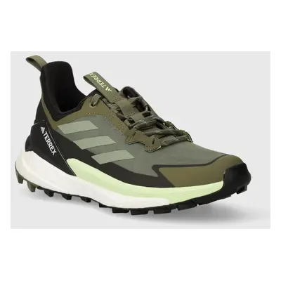 Boty adidas TERREX Free Hiker 2 Low pánské, zelená barva, IE5109