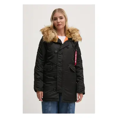 Bunda Alpha Industries N-3B VF 59 Wmn dámská, černá barva, zimní, 113007