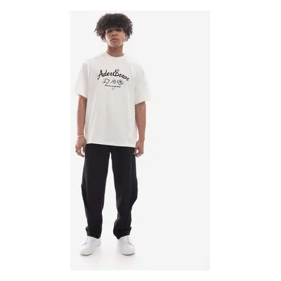 Vlněné kalhoty Ader Error Trousers BMADSSBT0101BK černá barva, jednoduché