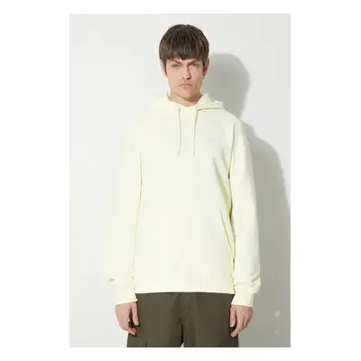 Mikina adidas Originals Trefoil Essentials Hoody pánská, béžová barva, s kapucí, hladká, IR7790