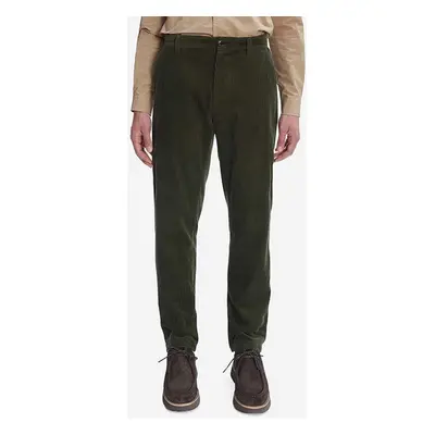 Kalhoty A.P.C. Pantalon Constantin COESP-H08396 MILITARY KHAKI pánské, zelená barva, jednoduché