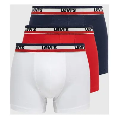 Boxerky Levi's pánské, bílá barva, 37149.0543-whitebluer