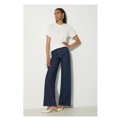 Džíny Kenzo Ayame Regular Waist Fit Jeans dámské, high waist, FE62DP2176F2.DD