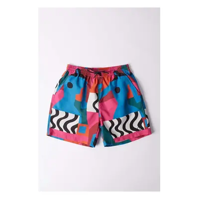 Plavkové šortky by Parra Distorted Water Swim Shorts 51435