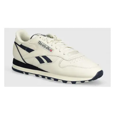 Kožené sneakers boty Reebok Classic Classic Leather 1983 Vintage béžová barva, 100202782