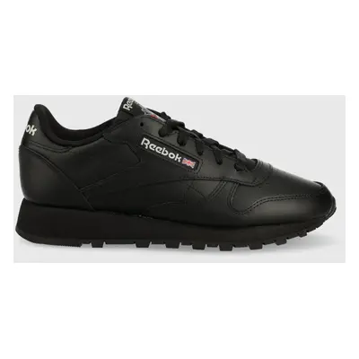 Kožené sneakers boty Reebok Classic CLASSIC LEATHER černá barva, GY0955.100008494