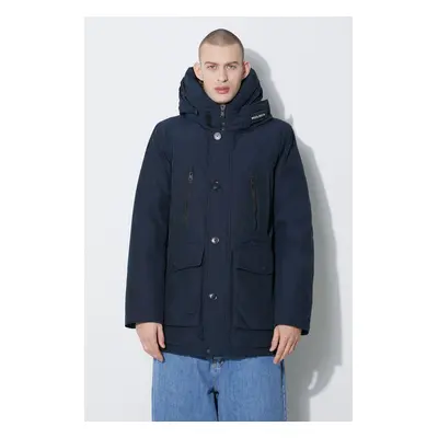 Péřová bunda Woolrich Ramar Arctic Parka pánská, tmavomodrá barva, zimní, CFWOOU0866MRUT0001