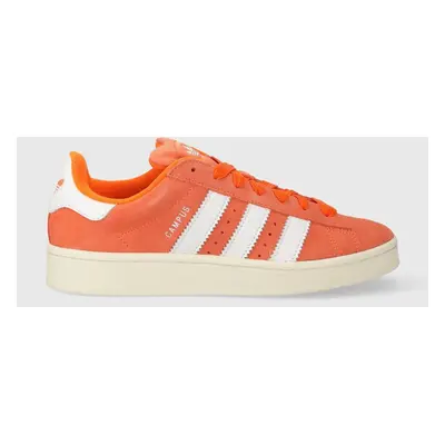 Semišové sneakers boty adidas Originals oranžová barva