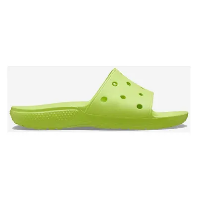 Pantofle Crocs Classic Slide dámské, zelená barva, 206121.LIMEADE-LIME