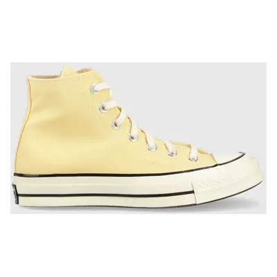 Kecky Converse Chuck 70 HI žlutá barva, A02757C, A02757C-LIGHT.ORN