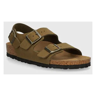 Sandály Birkenstock Milano dámské, zelená barva, 1028695