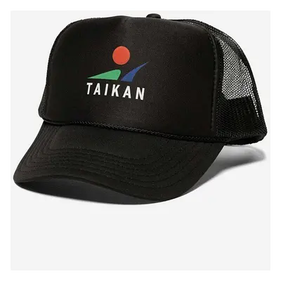 Kšiltovka Taikan Trucker Cap černá barva, s potiskem, TA0004.BLK-BLK