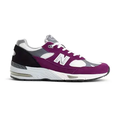 Sneakers boty New Balance M991PUK Made in UK fialová barva