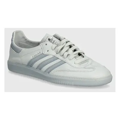 Kožené sneakers boty adidas Originals Samba Decon šedá barva, IH5384