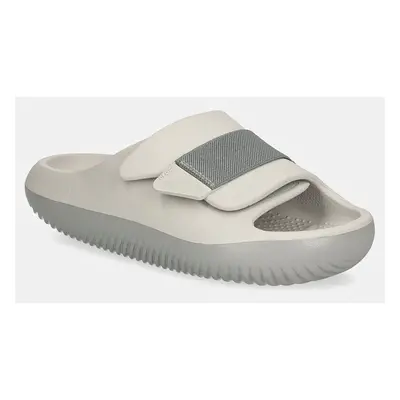 Pantofle Crocs Mellow Luxe Recovery Slide šedá barva, 209413.1FT