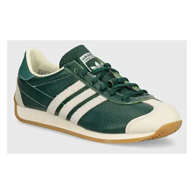 Kožené sneakers boty adidas Originals Country OG zelená barva, IE3939