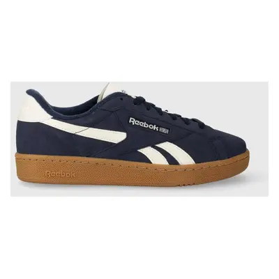 Semišové sneakers boty Reebok Classic CLUB C tmavomodrá barva, IE1477.100033074