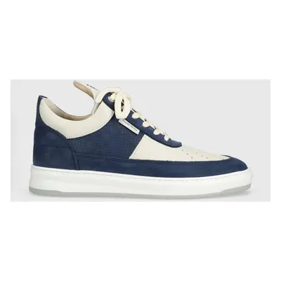 Kožené sneakers boty Filling Pieces Low Top Game tmavomodrá barva, 10133151916