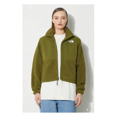 Bunda The North Face W Ripstop Denali Jacket dámská, zelená barva, přechodná, oversize, NF0A870S