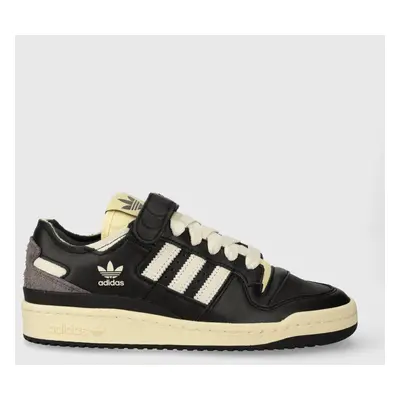 Kožené sneakers boty adidas Originals Forum 84 Low černá barva