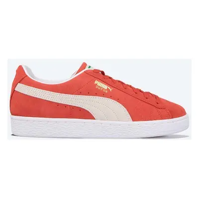 Semišové sneakers boty Puma Classic XXI červená barva, 374915.02-red