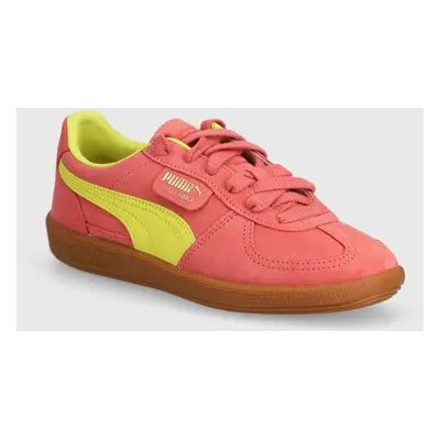 Semišové sneakers boty Puma Palermo Cobalt Glaze oranžová barva, 396463