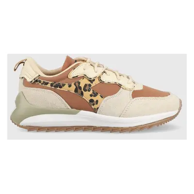 Sneakers boty Diadora Jolly Animalier béžová barva, 501.178617-C9995